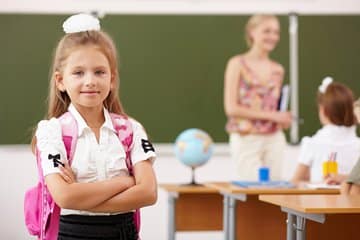 Primary school classroom.